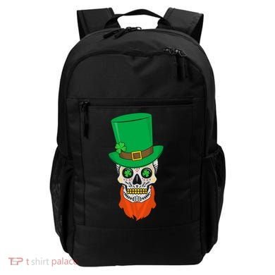 Irish Sugar Skull St. Patrick's Day Backpack