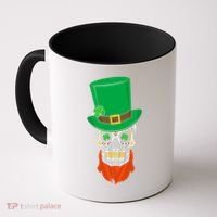 Irish Sugar Skull St. Patrick's Day Coffee Mug thumb 0
