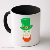 Irish Sugar Skull St. Patrick's Day Coffee Mug thumb 0