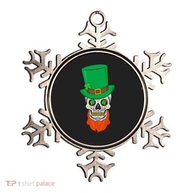 Irish Sugar Skull St. Patrick's Day Ornament