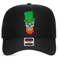 Irish Sugar Skull St. Patrick's Day Hat thumb 0