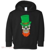 Irish Sugar Skull St. Patrick's Day Toddler Hoodie thumb 0