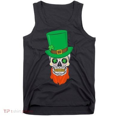 Irish Sugar Skull St. Patrick's Day Tank Top