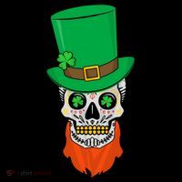 Irish Sugar Skull St. Patrick's Day Tank Top thumb 6