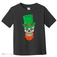 Irish Sugar Skull St. Patrick's Day Toddler T-Shirt thumb 0