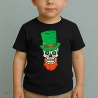 Irish Sugar Skull St. Patrick's Day Toddler T-Shirt thumb 2