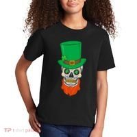 Irish Sugar Skull St. Patrick's Day Kids T-Shirt thumb 2