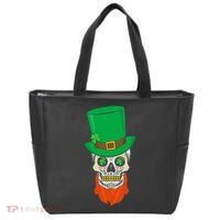 Irish Sugar Skull St. Patrick's Day Tote Bag thumb 0