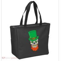 Irish Sugar Skull St. Patrick's Day Tote Bag thumb 2