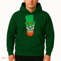 Irish Sugar Skull St. Patrick's Day Hoodie thumb 2