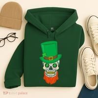 Irish Sugar Skull St. Patrick's Day Hoodie thumb 4