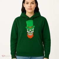 Irish Sugar Skull St. Patrick's Day Hoodie thumb 5
