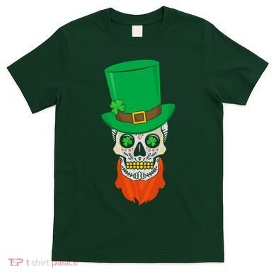 Irish Sugar Skull St. Patrick's Day T-Shirt