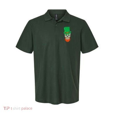 Irish Sugar Skull St. Patrick's Day Polo