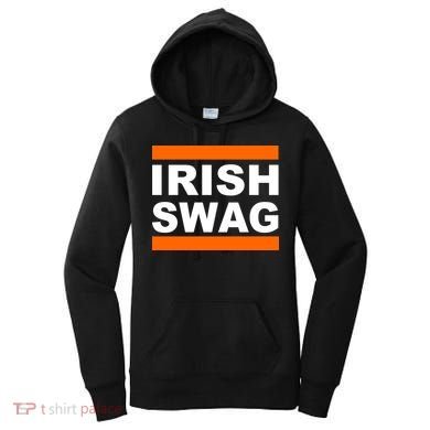 Irish Swag St. Patricks Day Funny Women's Hoodie