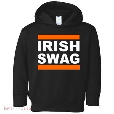 Irish Swag St. Patricks Day Funny Toddler Hoodie