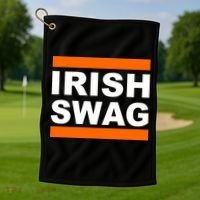 Irish Swag St. Patricks Day Funny Golf Towel thumb 1