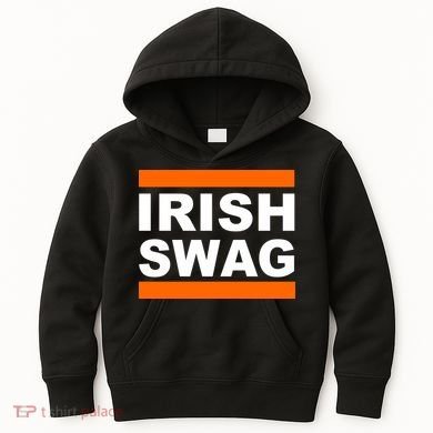 Irish Swag St. Patricks Day Funny Kids Hoodie