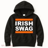 Irish Swag St. Patricks Day Funny Kids Hoodie thumb 0