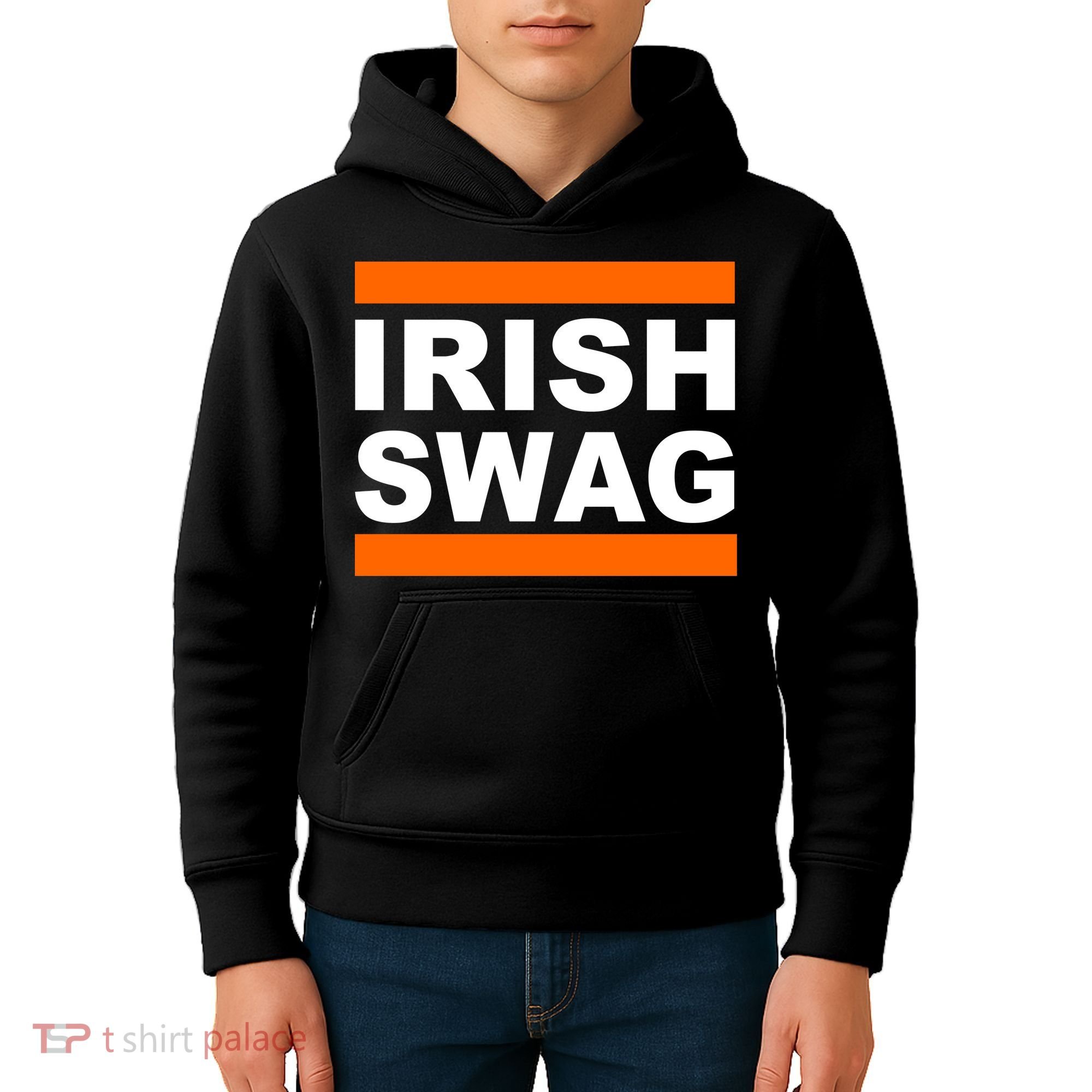 Irish Swag St. Patricks Day Funny Kids Hoodie