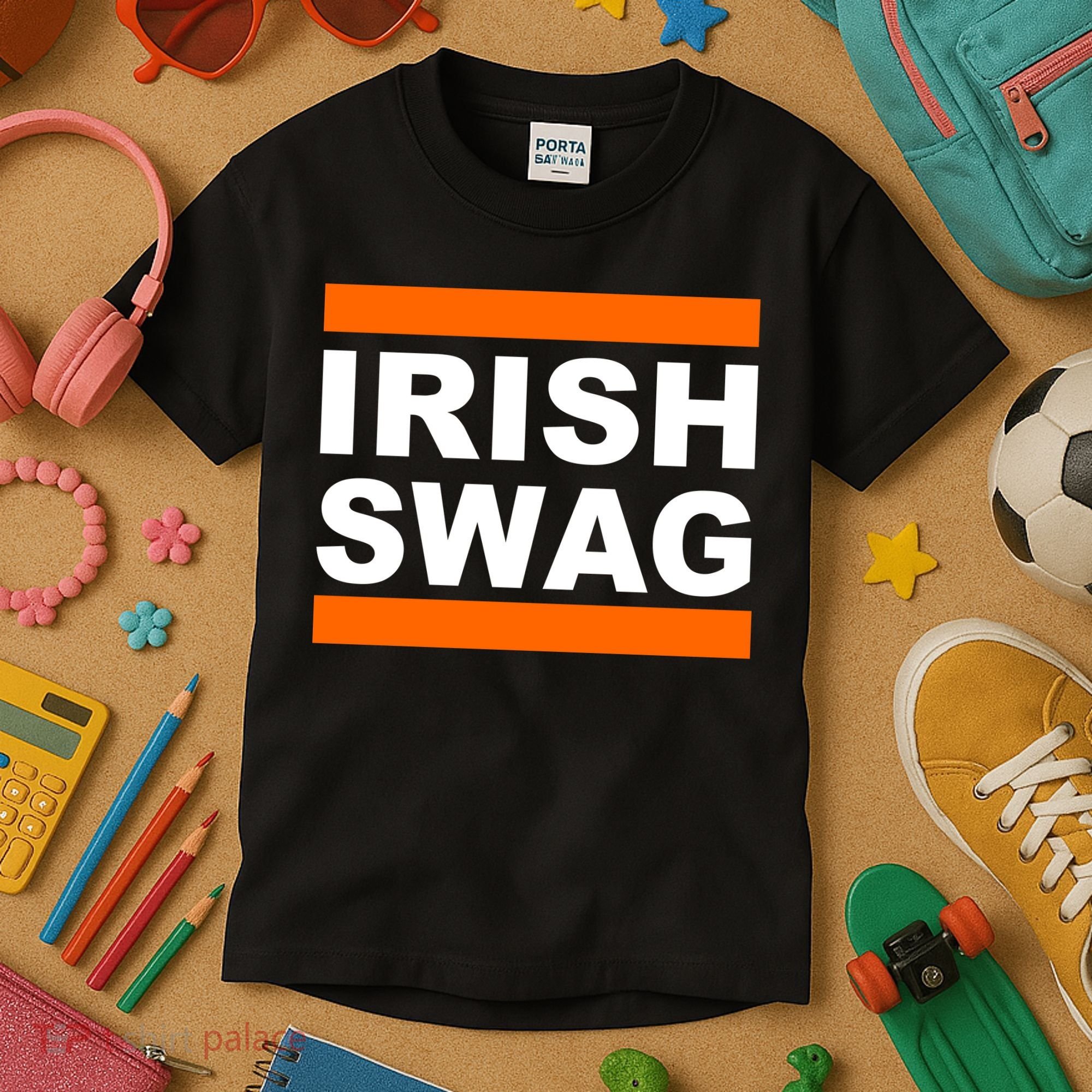 Irish Swag St. Patricks Day Funny Kids T-Shirt