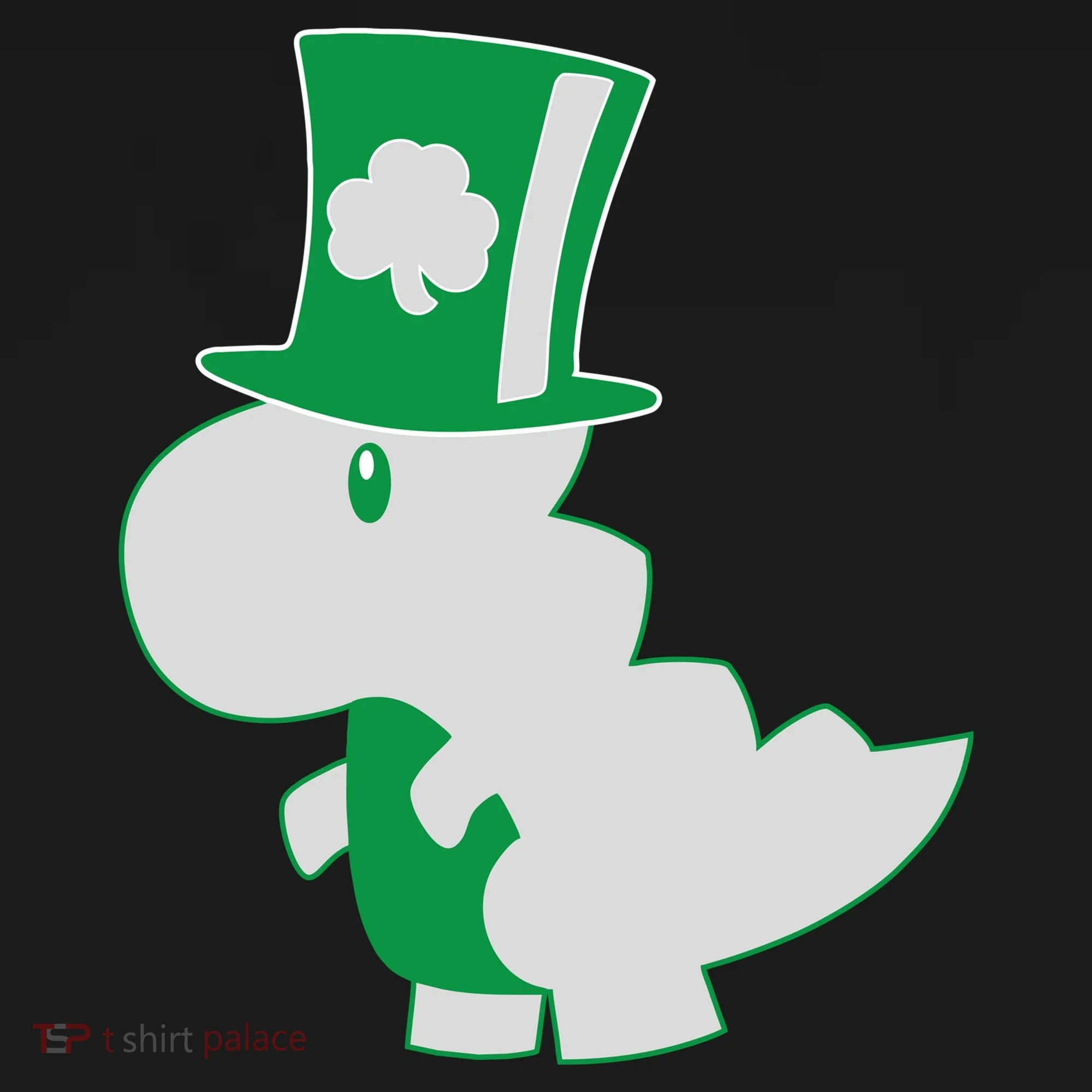 Irish T-Rex Dinosaur Clover Cute St. Patrick's Day Doggie Tank