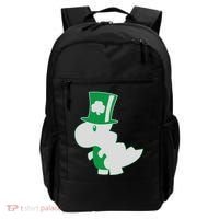 Irish T-Rex Dinosaur Clover Cute St. Patrick's Day Backpack thumb 0
