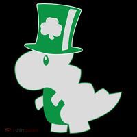 Irish T-Rex Dinosaur Clover Cute St. Patrick's Day Backpack thumb 2