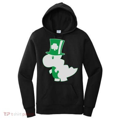 Irish T-Rex Dinosaur Clover Cute St. Patrick's Day Women's Hoodie