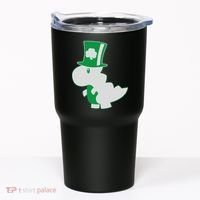Irish T-Rex Dinosaur Clover Cute St. Patrick's Day Tumbler thumb 0
