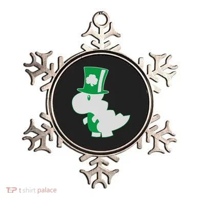 Irish T-Rex Dinosaur Clover Cute St. Patrick's Day Ornament