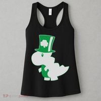 Irish T-Rex Dinosaur Clover Cute St. Patrick's Day Women's Tank Top thumb 3