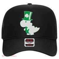 Irish T-Rex Dinosaur Clover Cute St. Patrick's Day Hat thumb 0