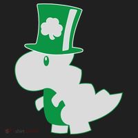 Irish T-Rex Dinosaur Clover Cute St. Patrick's Day Hat thumb 2