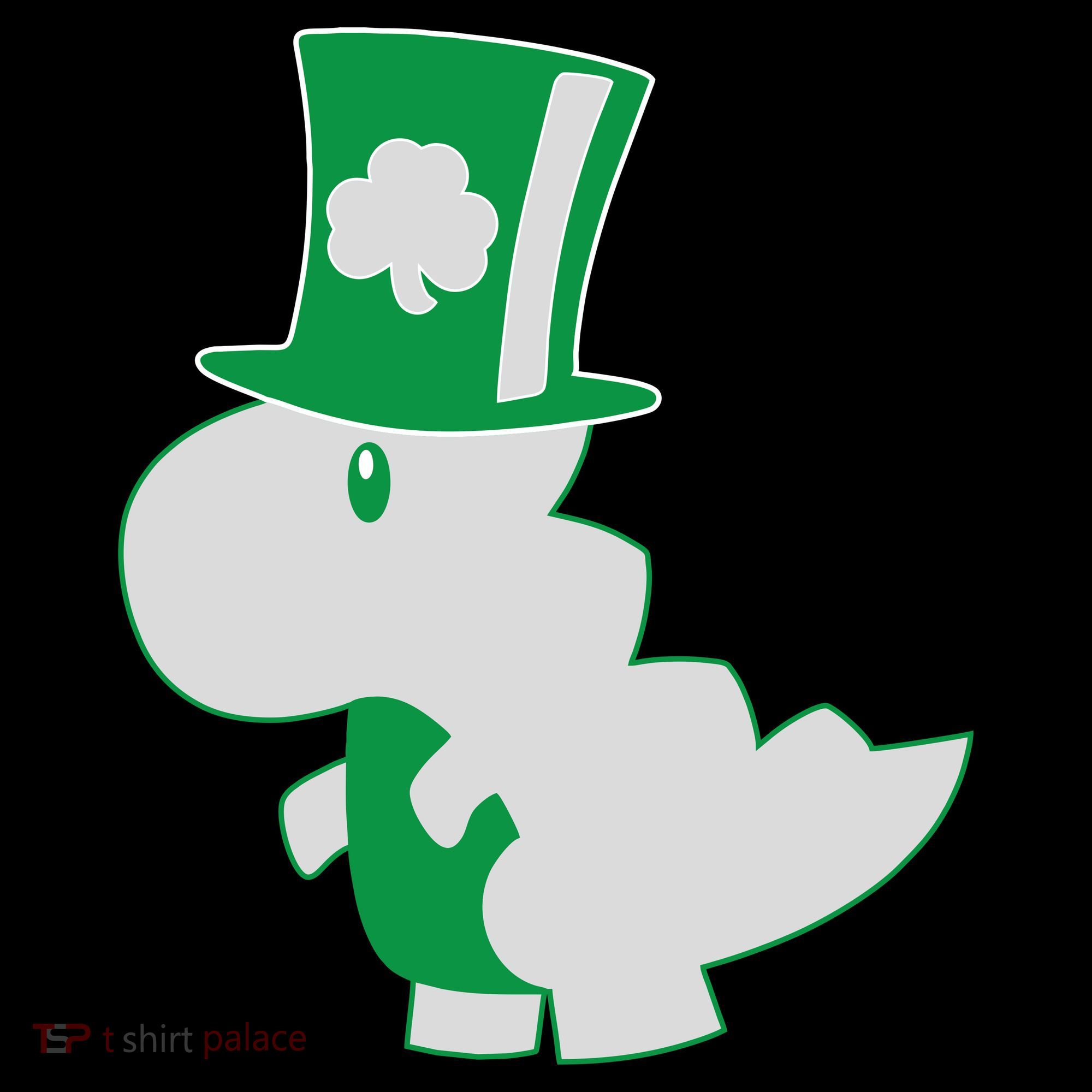 Irish T-Rex Dinosaur Clover Cute St. Patrick's Day Toddler Hoodie