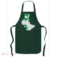 Irish T-Rex Dinosaur Clover Cute St. Patrick's Day Apron thumb 0