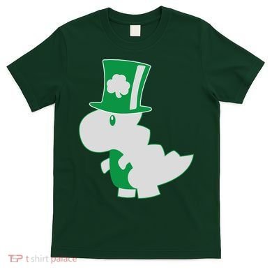 Irish T-Rex Dinosaur Clover Cute St. Patrick's Day T-Shirt