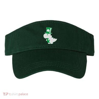 Irish T-Rex Dinosaur Clover Cute St. Patrick's Day Visor
