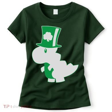 Irish T-Rex Dinosaur Clover Cute St. Patrick's Day Women's T-Shirt