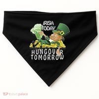 Irish Today Hungover Tomorrow USA-Made Doggie Bandana thumb 0