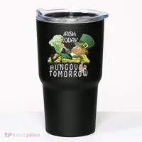 Irish Today Hungover Tomorrow Tumbler thumb 0