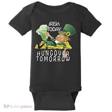 Irish Today Hungover Tomorrow Baby Bodysuit