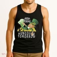 Irish Today Hungover Tomorrow Tank Top thumb 3