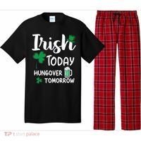 Irish Today Hungover Tomorrow Funny St Patricks Day Pajama Set thumb 0