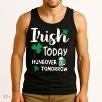 Irish Today Hungover Tomorrow Funny St Patricks Day Tank Top thumb 3