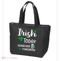 Irish Today Hungover Tomorrow Funny St Patricks Day Tote Bag thumb 3