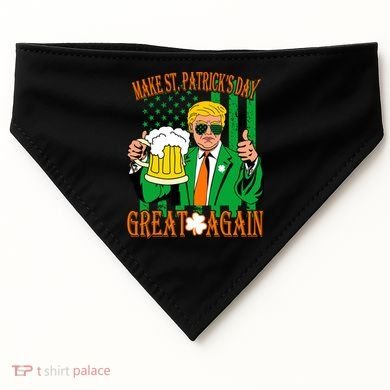 Irish Trump - Make St. Patrick's Day Great Again USA-Made Doggie Bandana