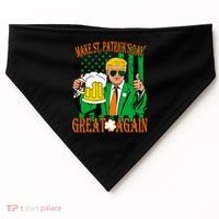 Irish Trump - Make St. Patrick's Day Great Again USA-Made Doggie Bandana thumb 0