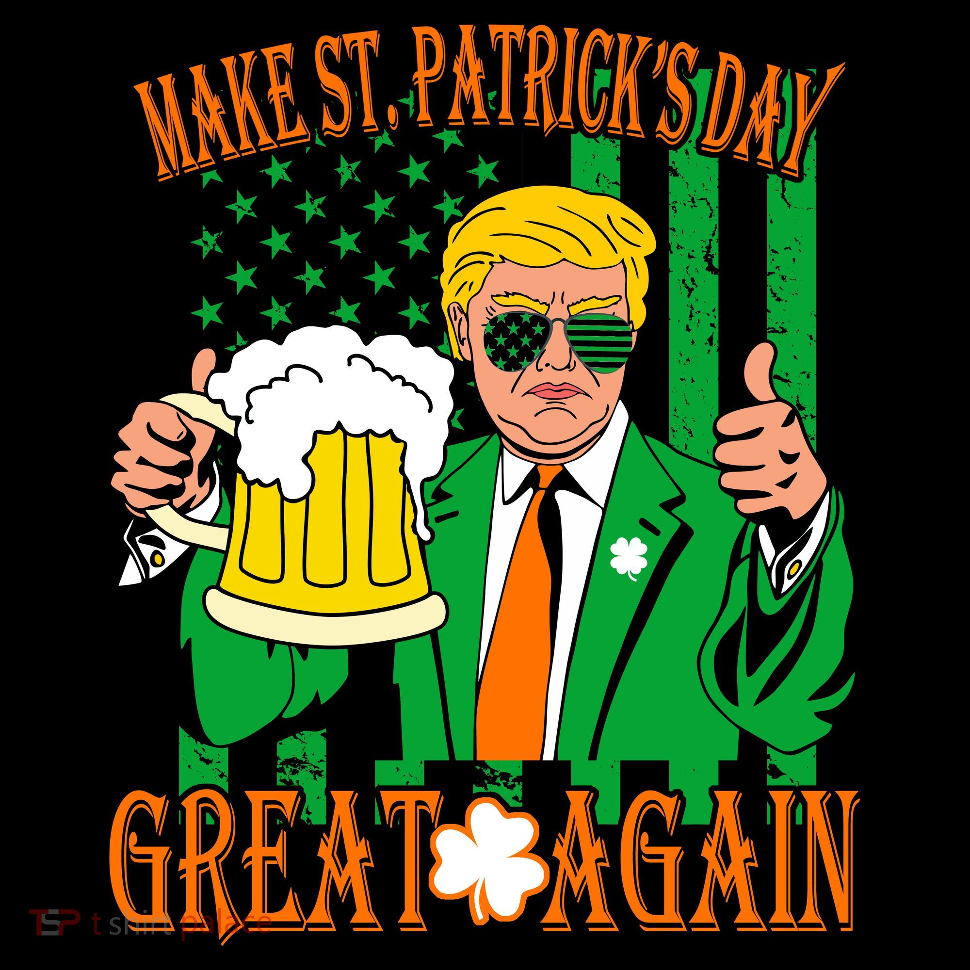 Irish Trump - Make St. Patrick's Day Great Again USA-Made Doggie Bandana