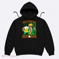 Irish Trump - Make St. Patrick's Day Great Again Hoodie thumb 0